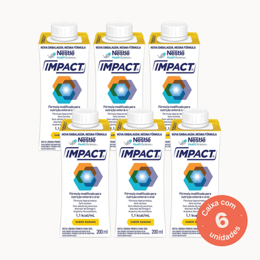Impact Banana - 200ml (Kit 6 unidades) Nestle | Nutrii