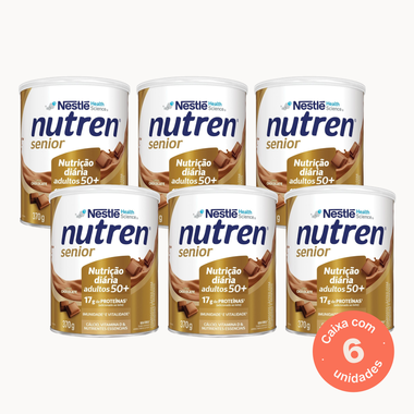 Nutren Senior Chocolate - 370g (Kit 6 unidades) Nestle | Nutrii