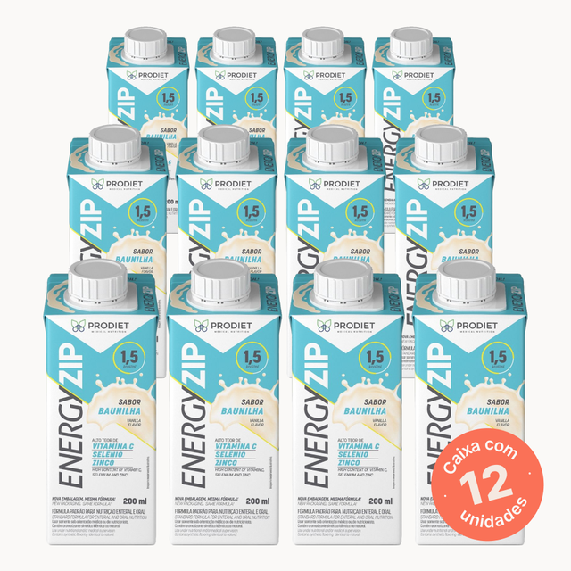 Energyzip Baunilha - 200ml (Kit com 12 unidades)
