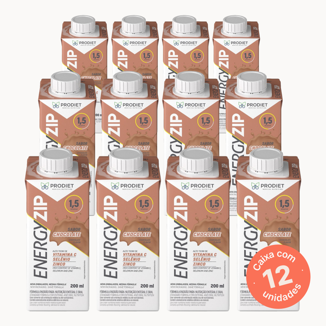 Energyzip Chocolate - 200ml (Kit com 12 unidades)