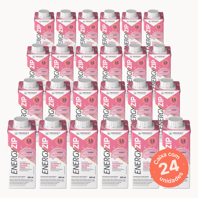 Energyzip Morango - 200ml (Kit 24 unidades)