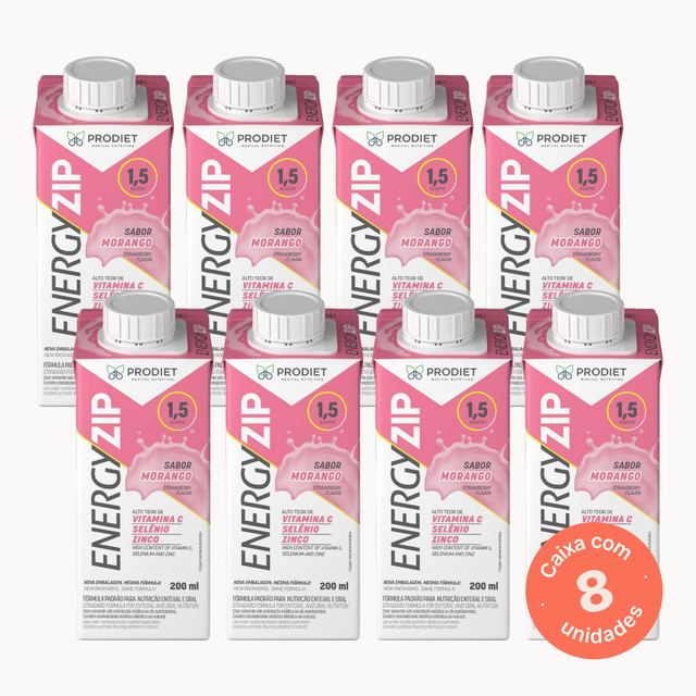 Energyzip Morango - 200ml (Kit com 08 unidades)