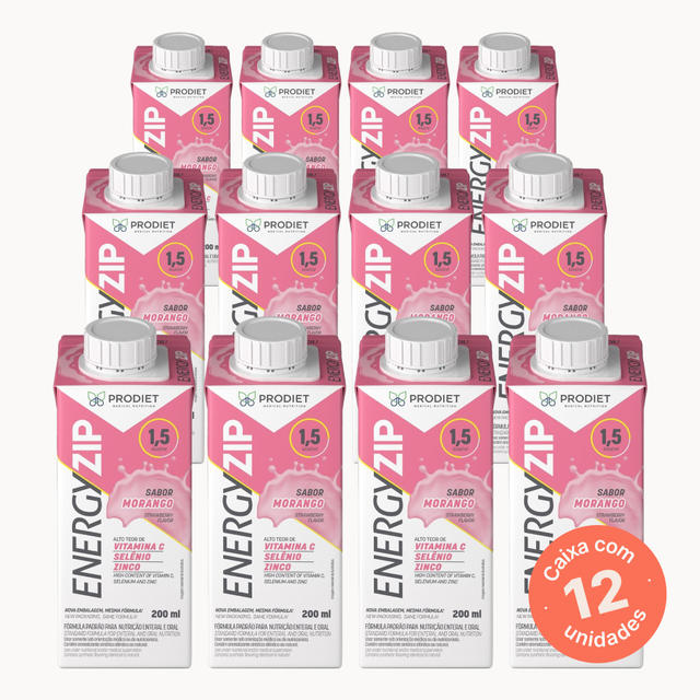 Energyzip Morango - 200ml (Kit com 12 unidades)