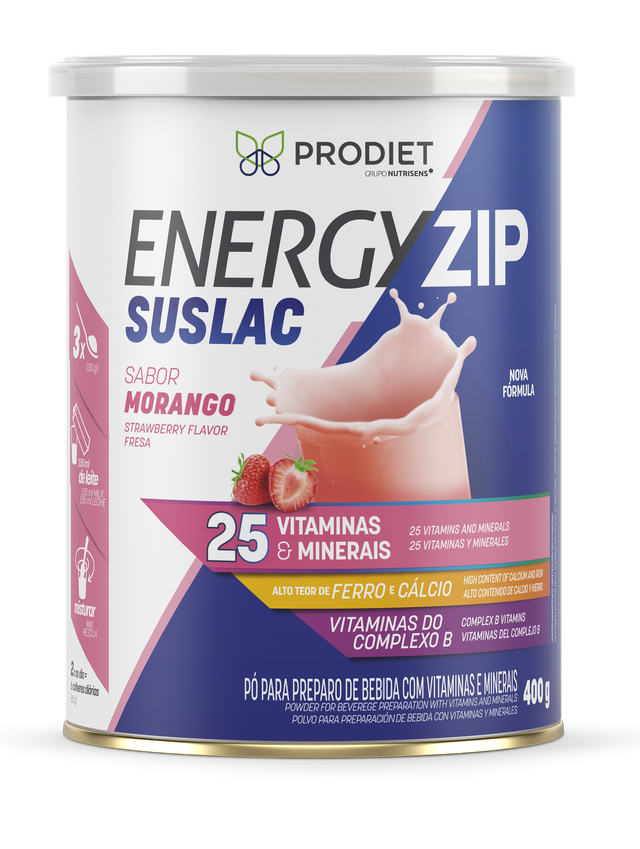 Energyzip Suslac Morango - 400g