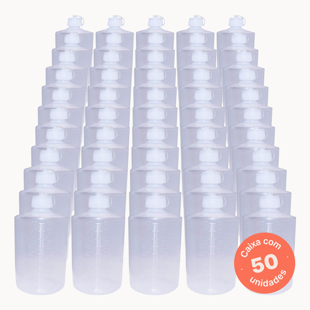 Frasco Descartável - 500ml (Kit 50 unidades)
