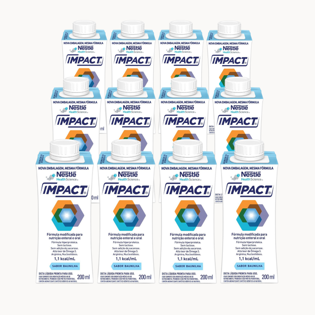 Impact Baunilha - 200ml - Kit 12 unidades