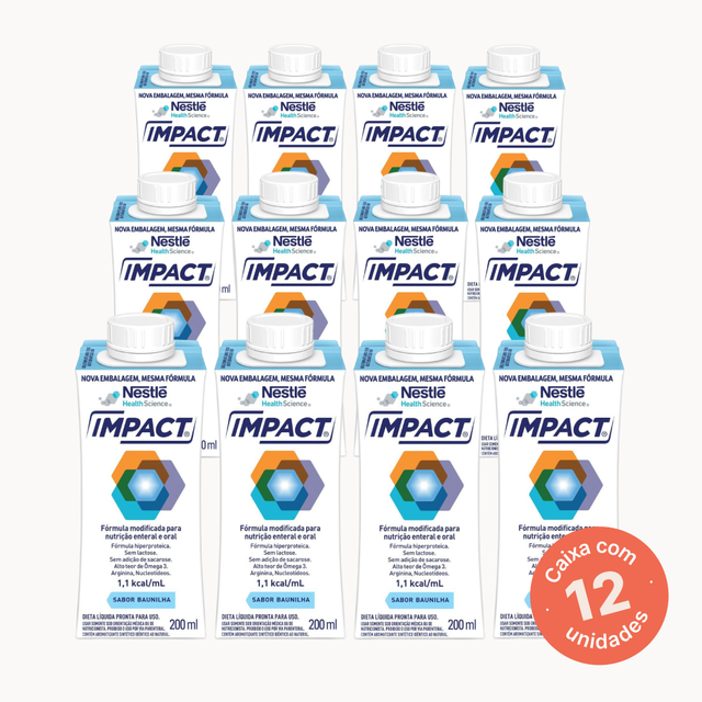 Impact Baunilha - 200ml - Kit 12 unidades