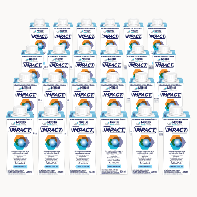Impact Baunilha - 200ml - Kit 24 unidades