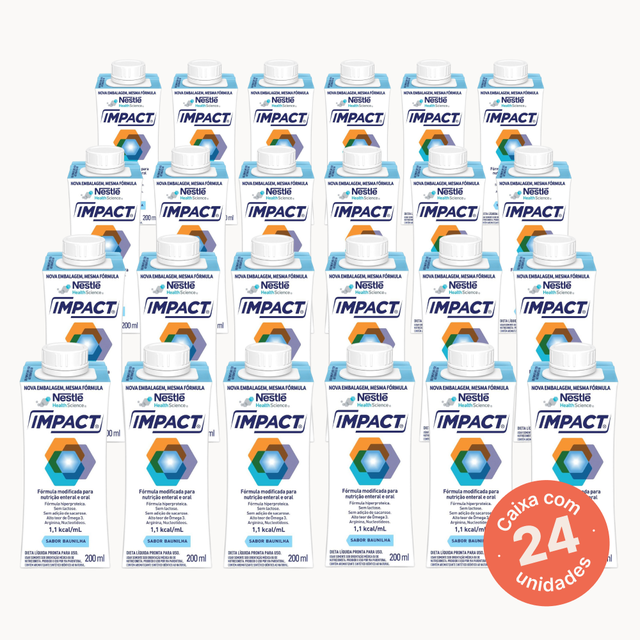 Impact Baunilha - 200ml - Kit 24 unidades