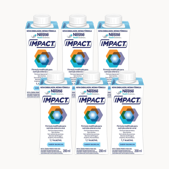 Impact Baunilha - 200ml - Kit 6 unidades