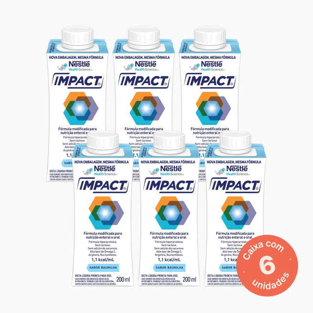 Impact Baunilha - 200ml - Kit 6 unidades