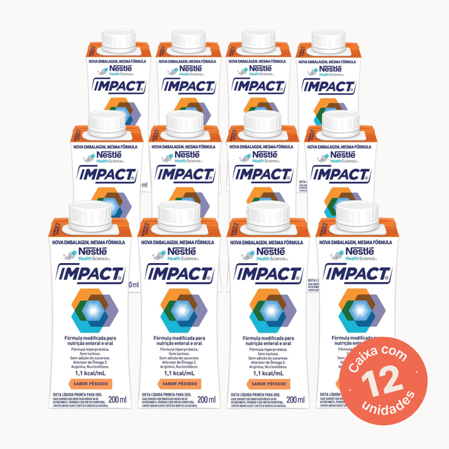Impact Pêssego - 200ml (Kit 12 unidades)
