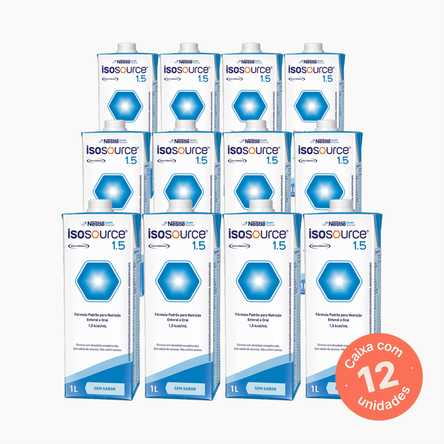 Isosource 1.5 Sem Sabor - 1000ml (Kit 12 unidades)