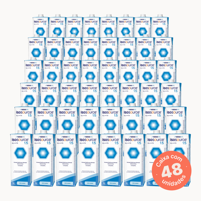 Isosource 1.5 Sem Sabor - 1000ml (Kit 48 unidades)