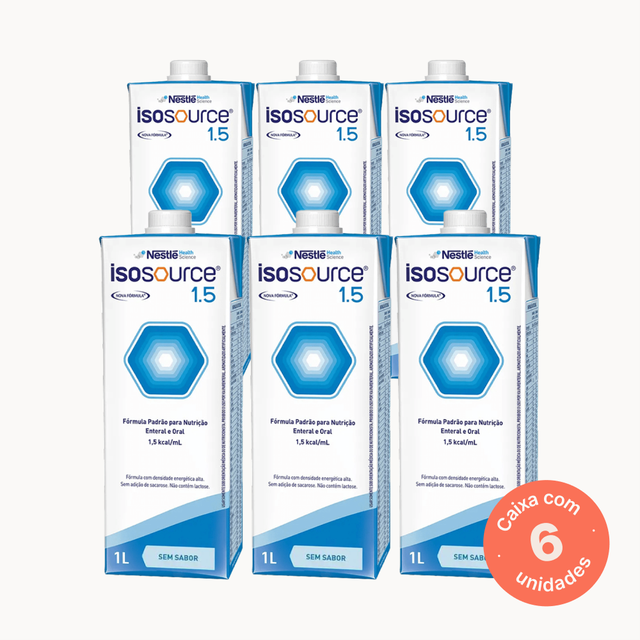 Isosource 1.5 Sem Sabor - 1000ml (Kit 6 unidades)
