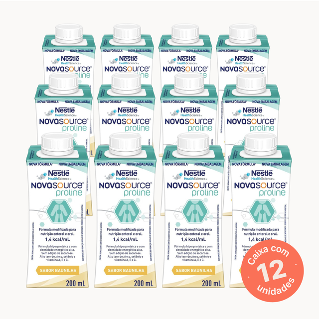 Novasource Proline Baunilha - 200ml (Kit 12 unidades)