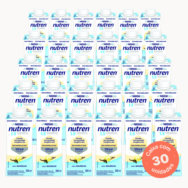 Nutren 1.5 Baunilha - 200ml (Kit 30 unidades)