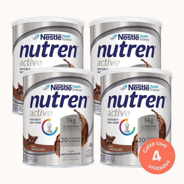 Nutren Active Chocolate - 400g (Kit 04 unidades)