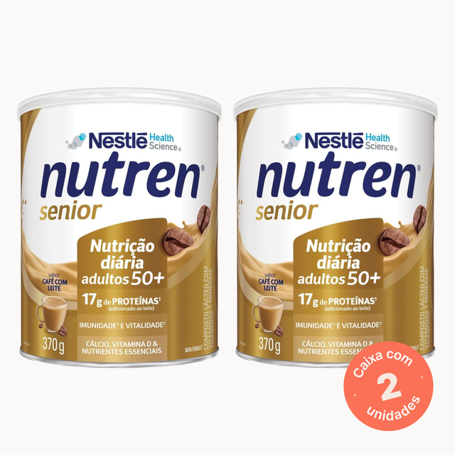 Nutren Senior Café com Leite - 370g - Kit 2 unidades