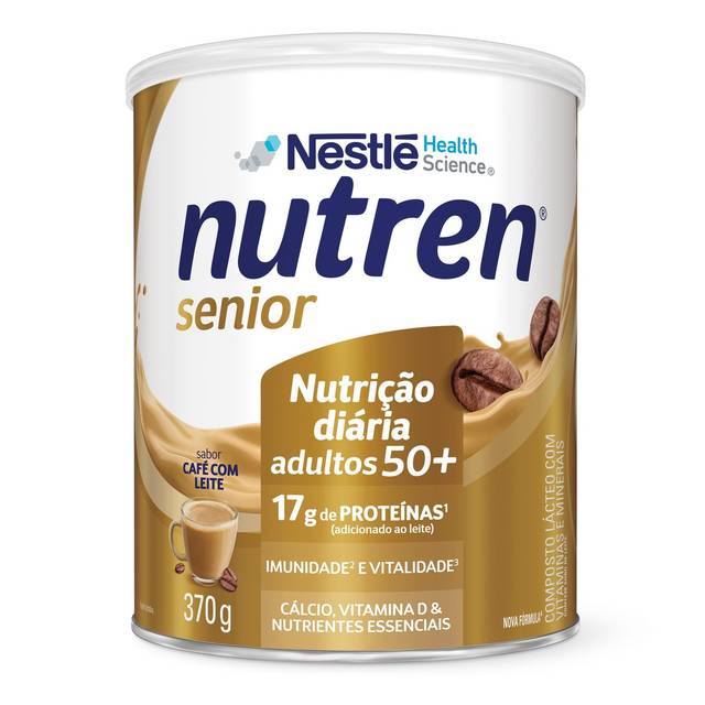 Nutren Senior Café com Leite - 370g - Kit 6 unidades