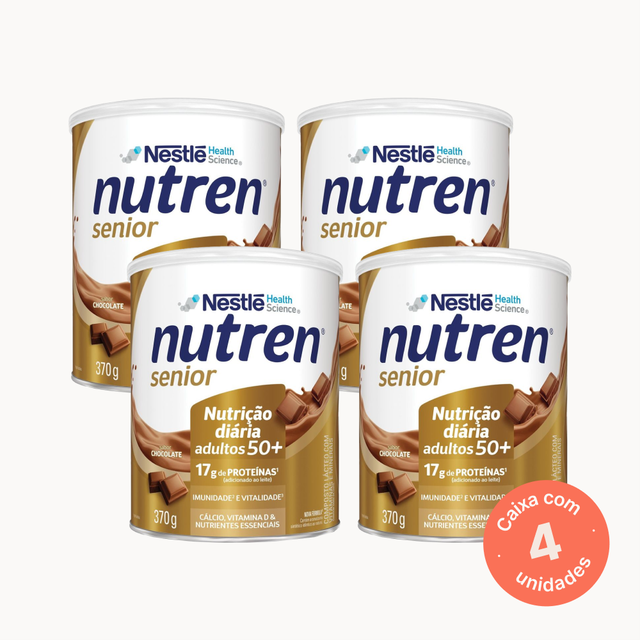 Nutren Senior Chocolate - 370g (Kit 4 unidades)