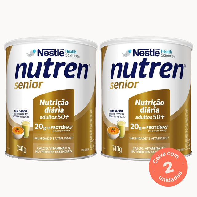 Nutren Senior Sem Sabor - 740g (Kit 2 unidades)
