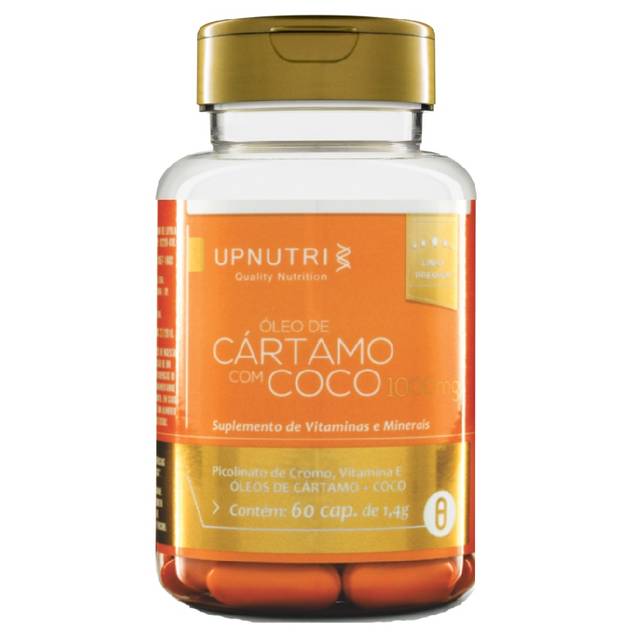 Óleo de Cártamo + Coco - 60 capsulas