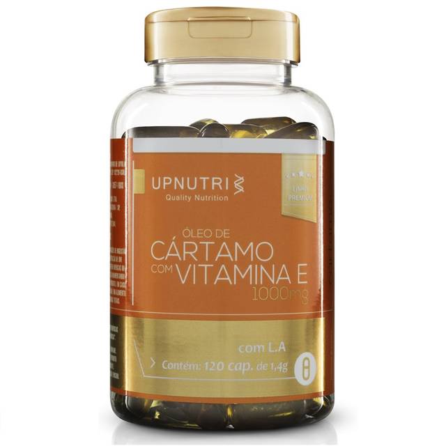 Óleo de Cártamo + Vitamina E 1000mg - 120 cápsulas