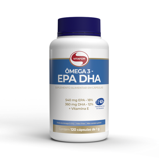 Omega 3 EPA e DHA - 120 cápsulas 1000mg